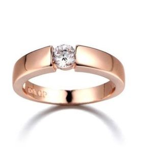 Hearts and Arrows AAA CZ Rose Men/Women Ring